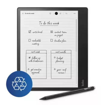 E-book reader Kobo Elipsa 2E — 10.3 inch E Ink Carta, 32 GB, Wi‑Fi, stylus, USB‑C, black