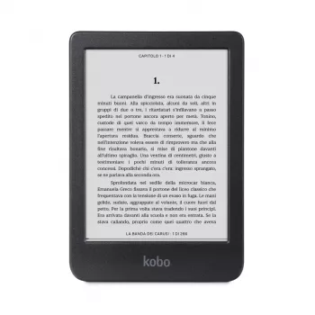 E-book reader Kobo Clara BW — 6 inch E Ink Carta, 16 GB, Wi‑Fi, Bluetooth, water‑resistant, USB‑C