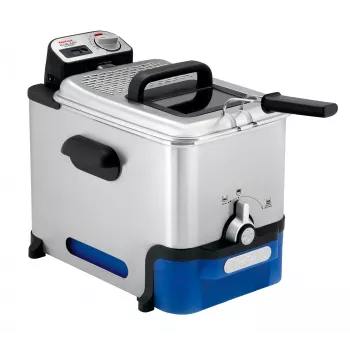 Tefal Oleoclean Pro Inox & Design FR8040 Single 3.5 L 2300 W Black, Stainless steel