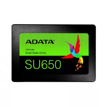 2.5 inch SATA III SSD ADATA ASU650SS-256GT-R 256 GB — 520 MB/s read, 450 MB/s write, 3D NAND