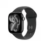 APPLE Watch Series 11 GPS + Cellular 42mm Jet Black aluminiumboett med svart sportarmband S/M