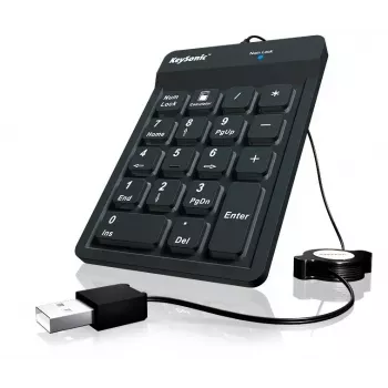 KeySonic ACK-118BK numeric keypad Universal USB Black