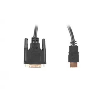 LANBERG Hdmi(m)->DVI-d(m)(24+1) kabel dual link med guldkontakter 4k anslutningar – 1.8m svart