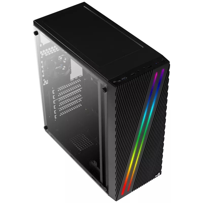 Aerocool Streak Midi Tower svart