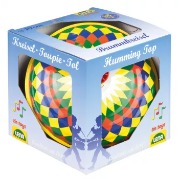 Lena 52225 Humming Spinning Top 19 cm, Multicolour, from 18 months