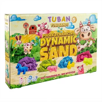 Children's kinetic sand Tuban DYNAMIC SAND SET – FARM Multicolour