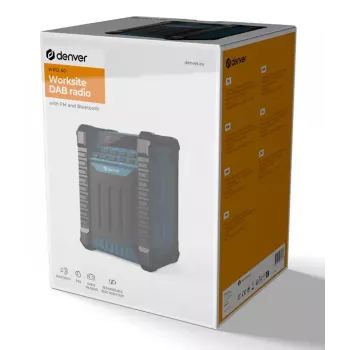 DENVER ELECTRONICS Wrd-60 arbetsplats-DAB+-radio med Bluetooth och strålkastarfunktion