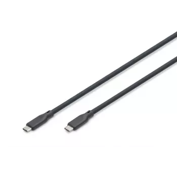 DIGITUS USB Silicone connection cable USB-C - USB-C USB 3.2 Gen2 10G 4K 100W - 50cm black