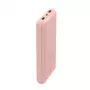 BELKIN Powerbank 20k USB-A och USB-C 15 W rosa