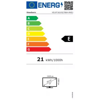 Viewsonic VG2708A-MHD computer monitor 68.6 cm (27 inch) 1920 x 1080 pixels Full HD LED Black