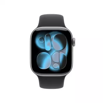APPLE Watch Series 11 GPS + Cellular 42 mm rymdgrå aluminiumboett med svart sportarmband S/M