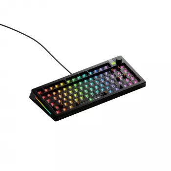 Glorious GMMK 3 Pro 75% barebone gaming keyboard GLO-KB-GMMK3-PRO-75-BB-W-BLK-US, wired, ANSI US layout, black