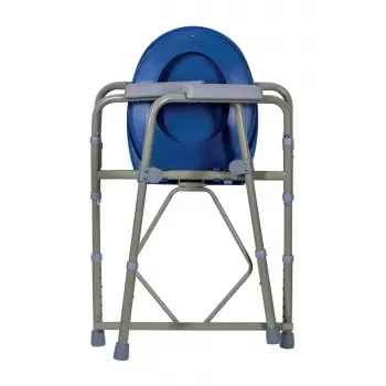 Folding toilet chair ActionMed KT100AM — polyethylene frame, adjustable height, 5 l pot, max user weight 120 kg