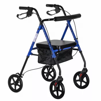 ActionMed CH100AM Lightweight Aluminium Four-Wheel Rehabilitation Walker