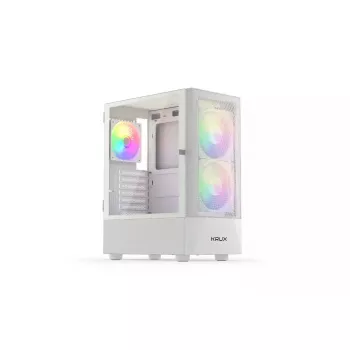 KRUX VAKO ATX PC Case, RGB, White (KRXD005)