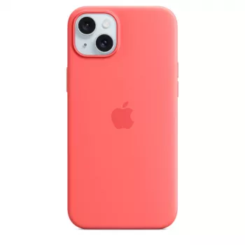 Apple Silicone Case med MagSafe iPhone 15 Plus guava