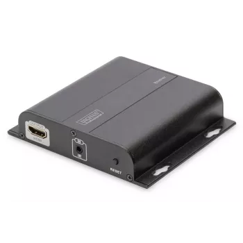 DIGITUS HDMI Extender 4K over IP, Receiver Unit over network cable (CAT 5/5e/6/7), 4K2K/30Hz, black
