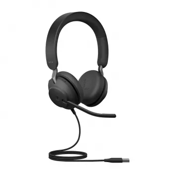 Jabra Evolve2 40 USB-A, MS Teams Stereo, Wired, Office/Call center, 20 - 20000 Hz, 188 g, Headset, Black