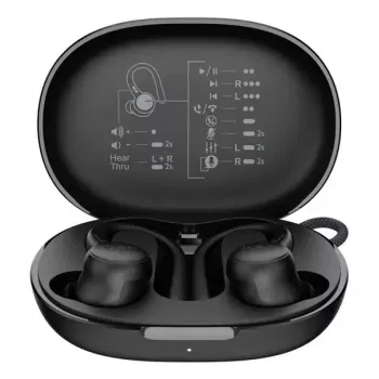 Headset Belkin SoundForm ActiveFit trådbundet trådlöst Bluetooth svart