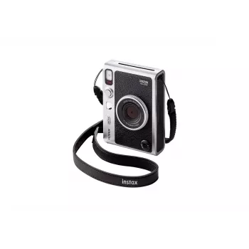 Instant print camera Fujifilm Instax Mini Evo — 1/5 inch CMOS 2560×1920, 3 inch TFT, 1/8000–0.25s shutter, built-in flash, 285 g, silver/black