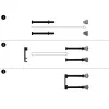 Kabelhanteringspanel PATCHBOX Patchcatch Solo 24-pack svart röd