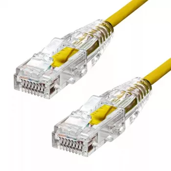 ProXtend S-6UTP-03Y Ultra Slim CAT6 U/UTP Ethernet Cable, CU, LSZH, 3 m, Yellow