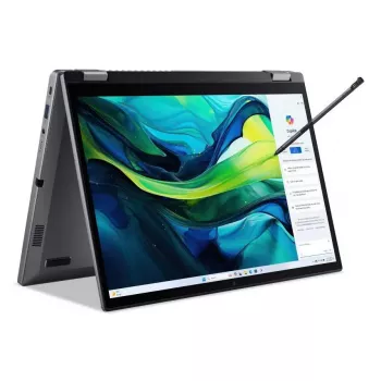 Acer Aspire Spin 14 ASP14-52MTN-79EW 2-in-1 Laptop, Intel Core Ultra 7 155U, 35.6 cm (14 inch) WUXGA IPS Touchscreen 1920 x 1200, 32 GB RAM, 1 TB SSD, Intel Graphics, Wi-Fi 6E, Windows 11 Home, Steel Grey