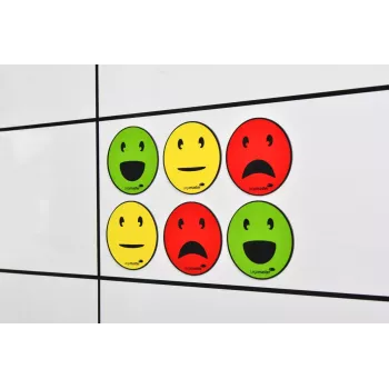 Board magnet Legamaster magnetic symbol emoticon assorted 50mm 6pcs