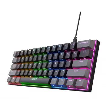 Trust GXT 867 Acira Tangentbord Gaming USB QWERTY US-engelska svart