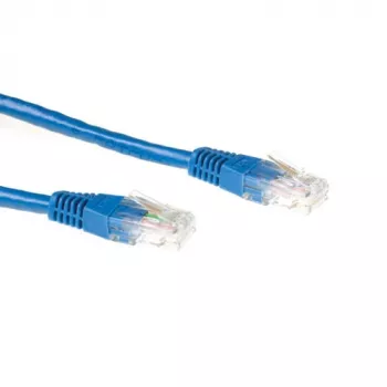ACT blå 5 meter U/UTP CAT6A patchkabel med RJ45-kontakter