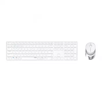 Rapoo 9850M Keyboard Mouse included Home RF Wireless Bluetooth QWERTZ German White