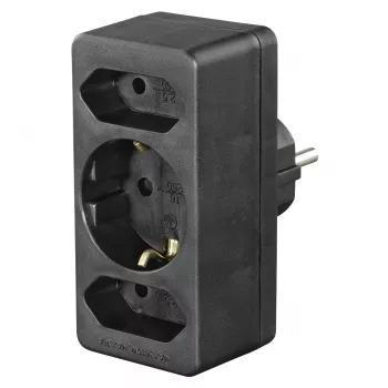 Hama 00223216 power extension 3 AC outlet(s) Indoor Black