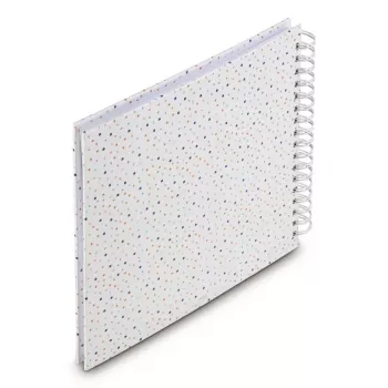 Hama Confetti spiral photo album, 28x24 cm, 50 white pages