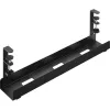 InLine Cable guide rail, for under-table mounting, with screw clamps, black