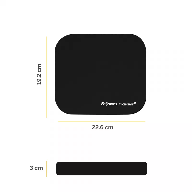 Fellowes 5933907 musmatta svart