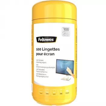 Fellowes 100 Screen Cleaning, våtservetter för rengöring av enheter, LCD/TFT/plasma, flerfärgad, 82 mm, 82 mm, 170 mm