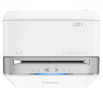 Fellowes Powershred LX211 mikrosnitt dokumentförstörare, vit