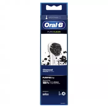Oral-B Pure Clean ersättningsborsthuvuden, 4 st, vit (350053)