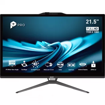 MSI Pro AP222T 14MA-613EU Intel® Core™ i3 i3-14100 54.6 cm (21.5 inch) 1920 x 1080 pixels Touchscreen All-in-One PC 8 GB DDR4-SDRAM 512 GB SSD Windows 11 Home Wi-Fi 5 (802.11ac) Black