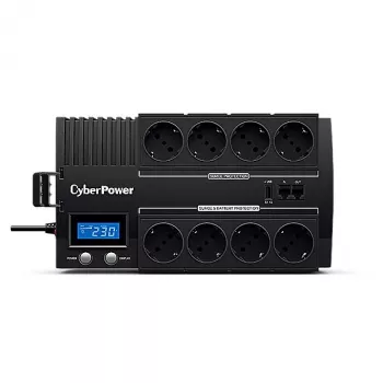 CyberPower BR1200ELCD avbrottsfri strömförsörjning (UPS) line-interactive 1,2 kVA 720 W 8 AC-utgångar