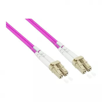Patchkabel fiber duplex OM4 pansarkabel (multimode, 50/125) LC/LC, LSZH, stålarmé och gnagarskydd (LW-P815LC4)