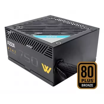 Power supply unit AZZA PSAZ-750W 750 W 20+4 pin ATX 80 PLUS Bronze Black, non-modular