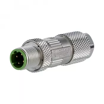 METZ CONNECT M12-kontakt D-kodad IP67 Cat. 5 fältkonfektionerbar rak