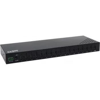 USB-hubb Exsys EX-12276HMS — 16-portars USB 3.2 Gen 2-hubb med 16 USB-C-portar
