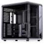 PC-chassi Jonsplus BO400CG miditower ATX med sidopanel av härdat glas, gunmetal grå