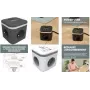 Fellowes uttagsdosa Power Cube, typ E, svart - för marknad: F - 1 st (100137169)