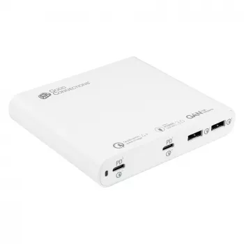 Mobilladdare Alcasa PCA-D001W universal vit AC snabbladdning