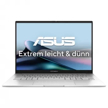 ASUS Zenbook 14 OLED UX3405CA-ST775X bärbar dator, Intel Core Ultra 9 285H, 32GB RAM, 1TB SSD, 14 inch WQXGA+, Windows 11 Pro, silver