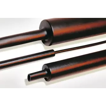 Heat shrink tube HellermannTyton 323-20400, black, 1 m length, dia 4–12 mm, pack of 15
