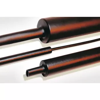 Heat shrink tube HellermannTyton 323-20080, black, 1 m length, fits 2–8 mm diameters, pack of 240